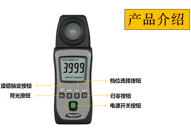 泰瑪斯TENMARS TM-213紫外線照度計(jì)產(chǎn)品說明