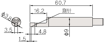 小孔用檢出器尺寸